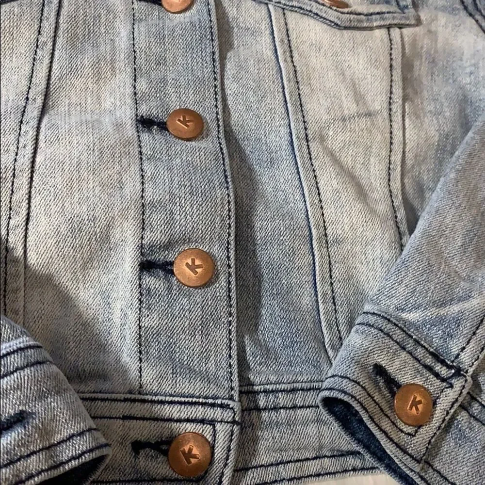 Kidpik Outfit Jean Jacket, Blouse, Dress Size 5/6